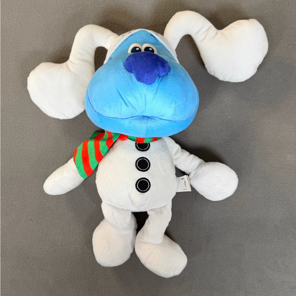 Holiday Blues Clues- Nickelodeon- Dog Blue Dressed As Snowman- Plush- NEW